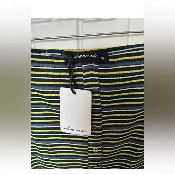 *Final Price* Olivaceous Striped Tube Top - Size Medium NWT Multi-Color Lined - Picture 3 of 4